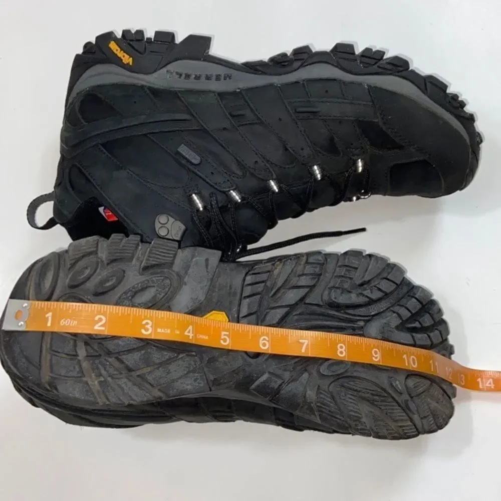 Merrell Moab 3 Hiking Boots Men's All-Black Athletic Shoes Size 12 USA #J99739